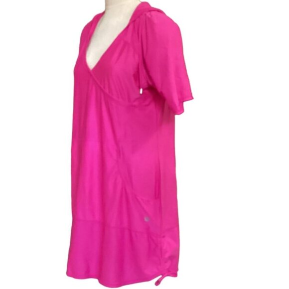Free Country Athleisure Hoodie Tunic Dress Plus Sz XXL/20 Pink #106K - Picture 3 of 8
